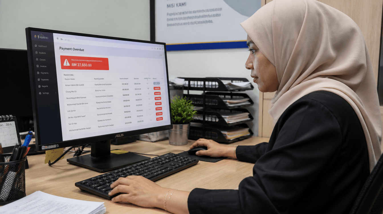 Notification reminder yuran pada telefon