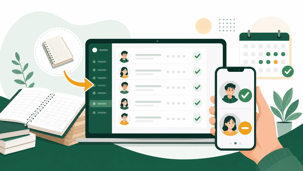Sistem Kehadiran Pelajar Online: Ganti Buku Rekod Manual