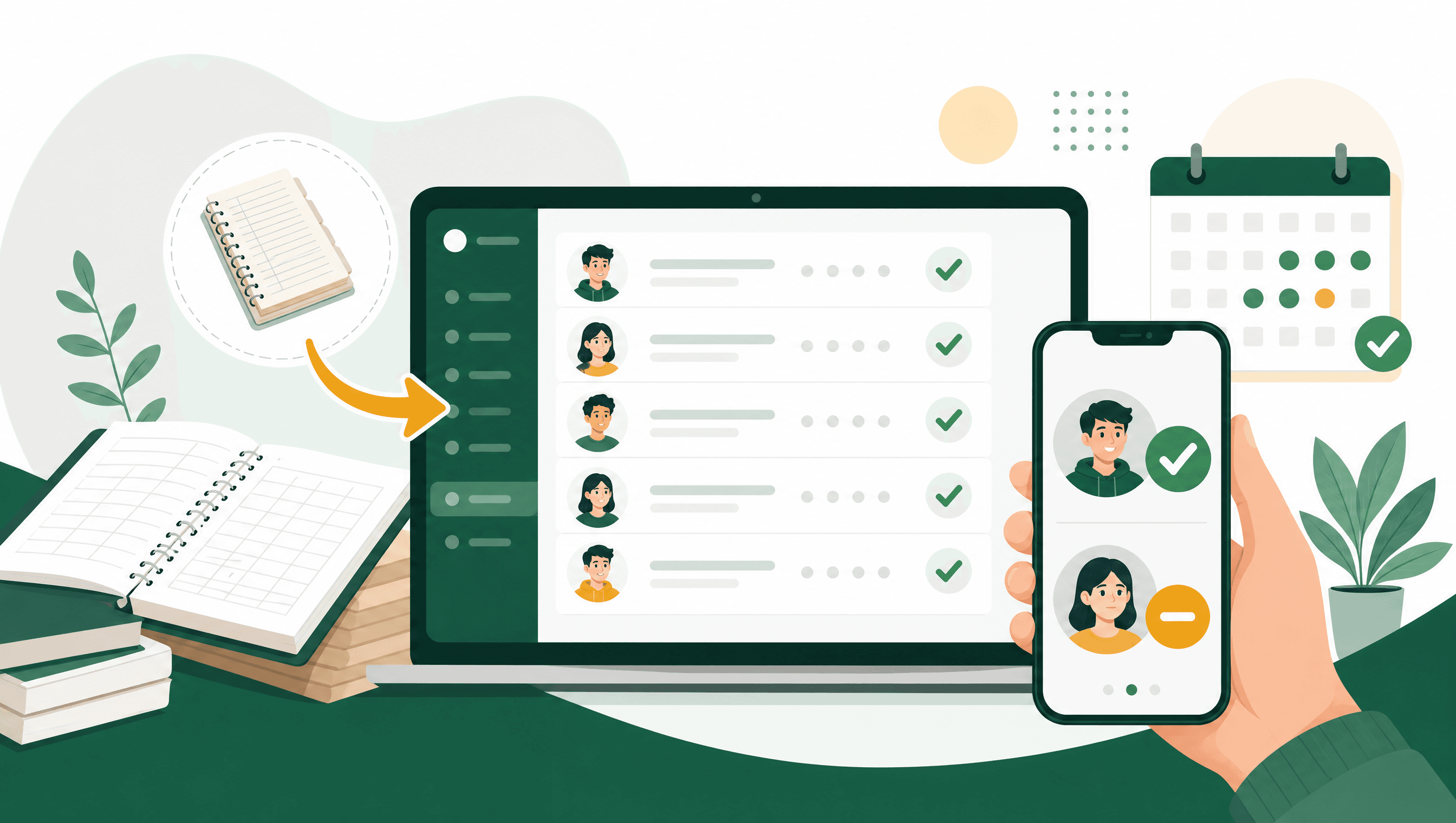 Sistem Kehadiran Pelajar Online: Ganti Buku Rekod Manual
